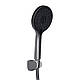 Змішувач для ванни Qtap Vlasta New (з душовим гарнітуром) QTVLA259GMB45643 Gunmetal Black PVD, фото 5