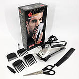 Набір для видалення волосся із зарядним пристроєм DOMOTEC, Класна машинка для стрижки волосся MR-98, фото 8