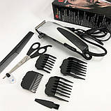 Набір для видалення волосся із зарядним пристроєм DOMOTEC, Класна машинка для стрижки волосся MR-98, фото 3