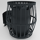 Піч для бані Бочка 20 м3 з виносом зі склом 400/400, фото 4