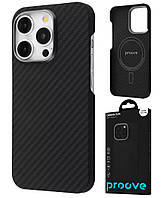 Ультратонкий карбоновий чохол Proove Slim Carbon with MagSafe для iPhone 13 Pro Max