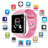 Смарт-годинник Smart Watch A1 розумний електронний зі слотом під sim-карту + карту пам'яті micro-sd. NO-781 Колір: рожевий, фото 2