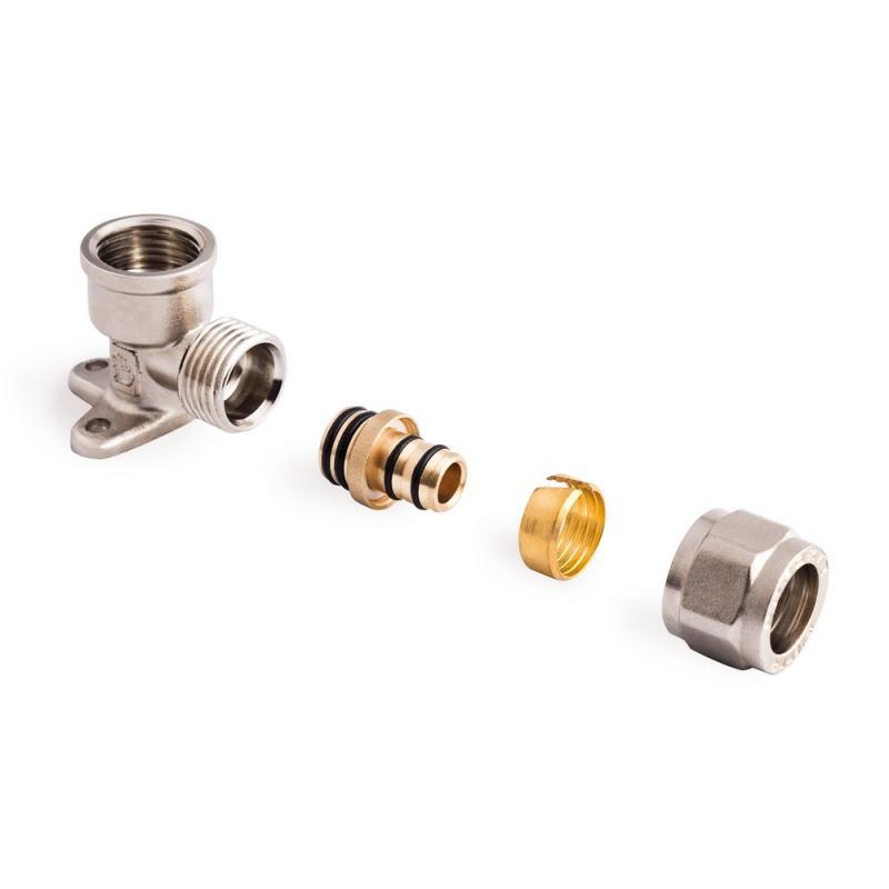 Кут обтискний настінний SD Forte 16х1/2" ВР SF179W1615, фото 1
