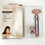 Масажер ролик електричний для особи Facial Roller Massager. Колір бежевий ML-37, фото 7