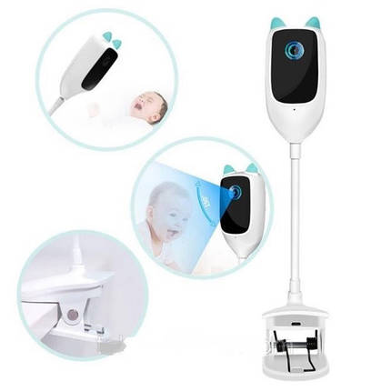Відеоняня SMART WIFI C1 з гнучкою ніжкою + кут огляду JP-931 150 градусів, фото 1