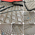 3D Килимок у багажник EVA для Hyundai Tucson 2004-2012 Комплект з перемичкою (5 шт.), Rombus (Екошкіра), Екошкіра, фото 3