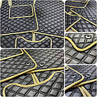 3D Килимок у багажник EVA для Hyundai Tucson 2004-2012 Комплект з перемичкою (5 шт.), Rombus (Екошкіра), Екошкіра, фото 5