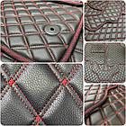 3D Килимок у багажник EVA для Hyundai Tucson 2004-2012 Комплект з перемичкою (5 шт.), Rombus (Екошкіра), Екошкіра, фото 7