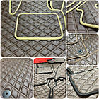 3D Килимок у багажник EVA для Hyundai Tucson 2004-2012 Комплект з перемичкою (5 шт.), Rombus (Екошкіра), Екошкіра, фото 8