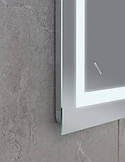 Дзеркало Mixxus WARM MR02-80x80 з LED Touch, Anti-fog, димером, регулюванням яскравості, годинником (MI6934), фото 6