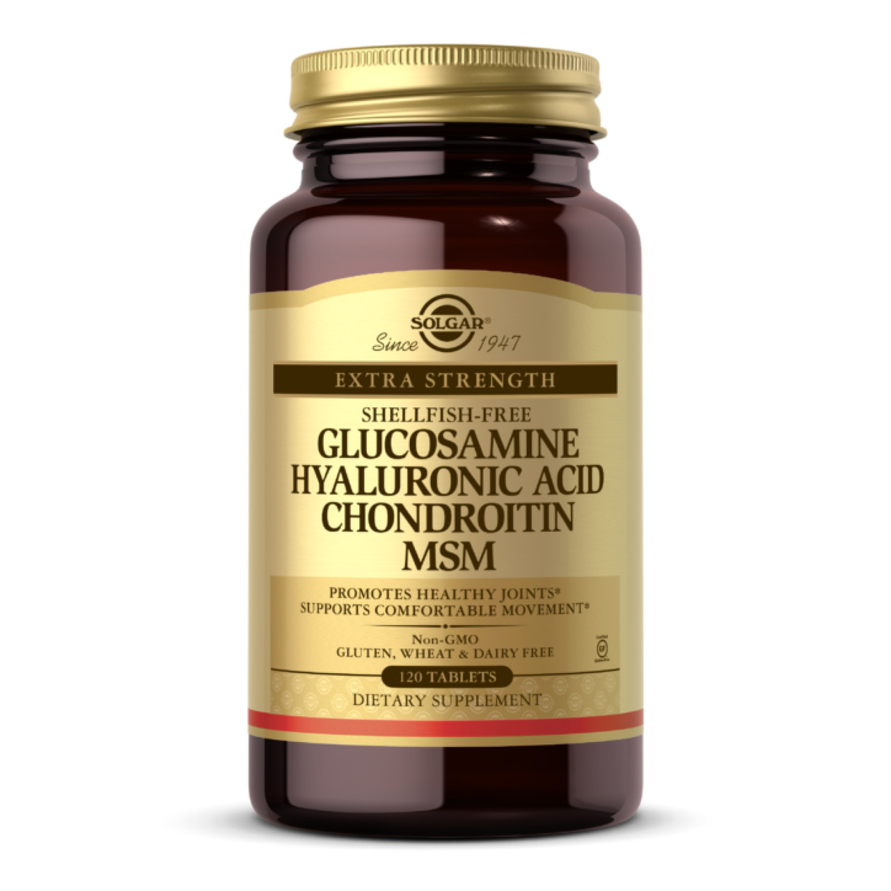 Glucosamine Hyaluronic Acid Chondroitin MSM (Shellfish-Free) - 120 tabs, фото 1