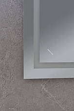 Дзеркало Mixxus Warm MR02-80x60 (годинник, LED-підсвічування, антизапотівання) (MI6004), фото 3
