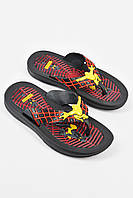 Вьетнамки детские для мальчика черно-красного цвета с человеком пауком 156241M