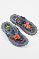 Вьетнамки детские для мальчика серого цвета с человеком пауком 156242M