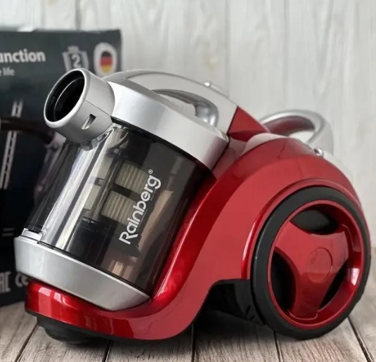 Пилосос Rainberg PRO+ 3500 Вт з турбощіткою НІМЕЦЬКИЙ колбовий 3,5L HEPA фільтр регулятор потужності