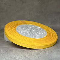 Репсова стрічка 0,6 см, колір жовтий, арт 013430 , 23 м, Жовтий