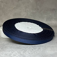 Репсова стрічка 0,6 см, колір темно-синій, арт 013044, 23 м, Темно-синій
