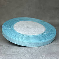 Репсова стрічка 0,6 см, колір- блакитний, арт 013429, 23 м, Блакитний