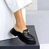 Жіночі елегантні туфлі мюлі з натуральної шкіри легкі та універсальні, фото 2