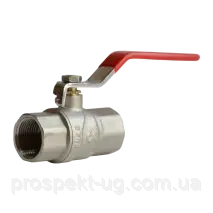 Кран Ду25 (1") ру40 кульовий латунний нікель хром важіль В-В DK Grand