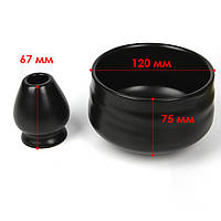 Набір Mavanto 5456 для приготування чаю матча 7 предметів Black, фото 8