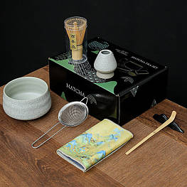 Набір Mavanto 5456 для приготування чаю матча 7 предметів Gray