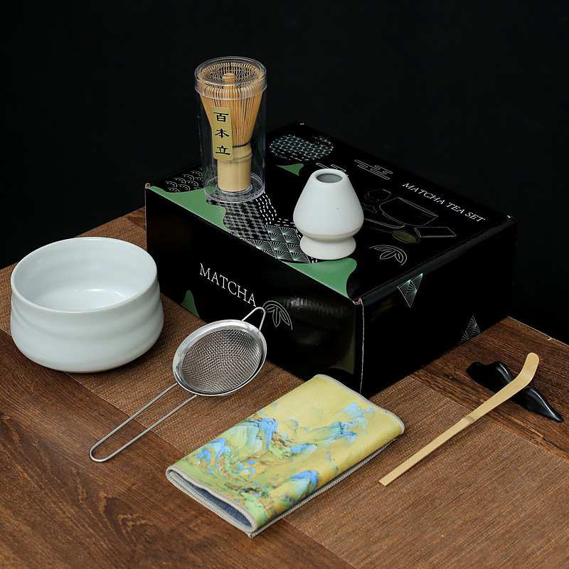 Набір Mavanto 5456 для приготування чаю матча 7 предметів White, фото 1