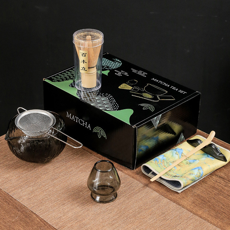 Набір Mavanto 5465 для приготування чаю матча 7 предметів Black, фото 1