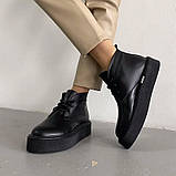 Модні та практичні чорні зимові черевики, фото 2