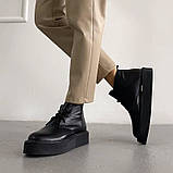 Модні та практичні чорні зимові черевики, фото 9