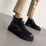 Модні та практичні чорні зимові черевики, фото 3