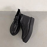 Модні та практичні чорні зимові черевики, фото 6