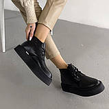 Модні та практичні чорні зимові черевики, фото 7