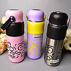 Компактний термос "Happy Drink" 500 мл з нержавіючої сталі в різних кольорах Luna, фото 3