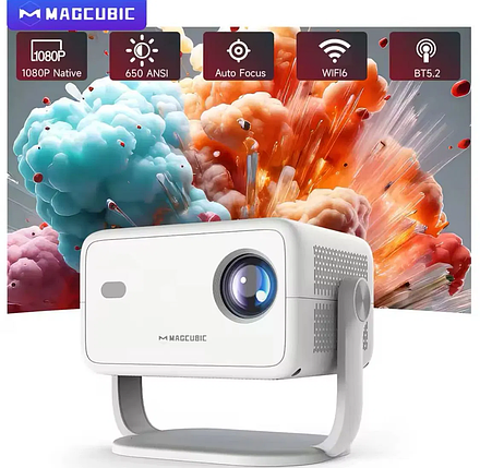 Смарт Проектор Magcubic L018 650ANSI 4K BT5.2 Wifi 6 Голосовий пошук Автофокус, фото 1
