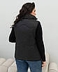 Жіночий жилет великого розміру 50-70 чорний, фото 3