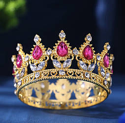 Корона на торт Фуксія