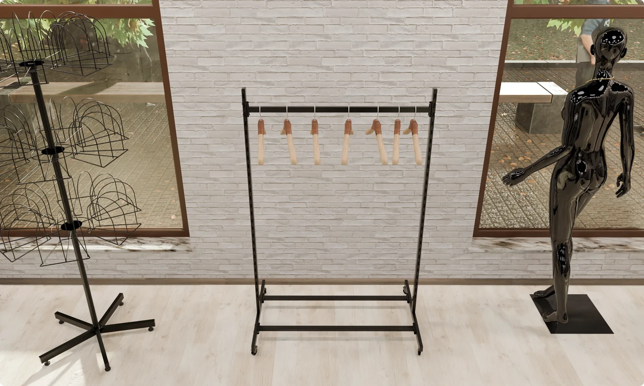 Варіант встановлення обладнання для магазину одягу Варіант встановлення обладнання для магазину одягу