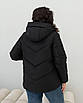 Демісезонна куртка жіноча великого розміру 44-58 чорний, фото 4