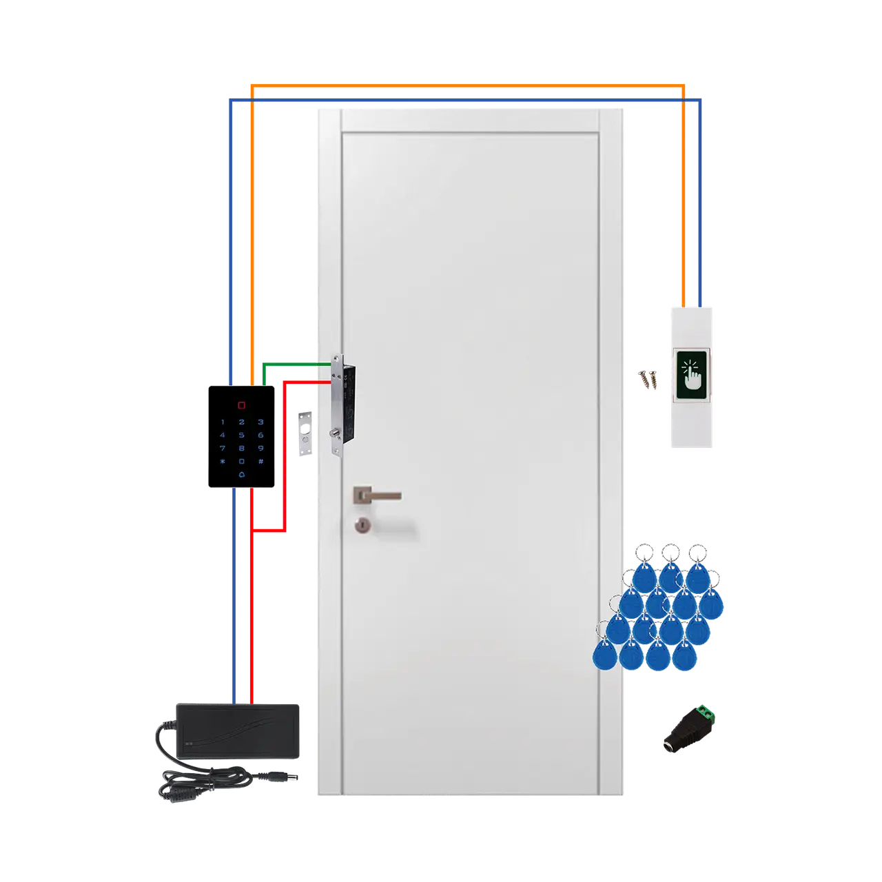 Комплект СКУД WIFI з електроригельним замком GreenVision GV-504