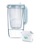 Фільтр-глечик Brita Glass Jug One скляний 2,5л, 1,7л очищеної води (1050452)