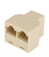 Розгалужувач витої пари UTP RJ-45 F на 2 RJ-45 F (1 RJ45 на 2 RJ45)