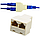 Розгалужувач витої пари UTP RJ-45 F на 2 RJ-45 F (1 RJ45 на 2 RJ45), фото 4