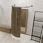 Примірочна DIANA-12  настінна радіусна,  d22мм (L1200мм), чорна, фото 8