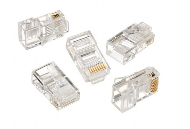 Конектор RJ45 8p*8c пластиковий 1шт, фото 1
