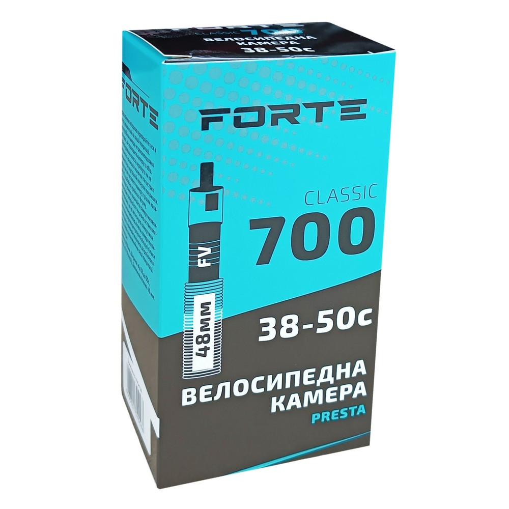 Велокамера FORTE Classic 700 х 38-50с FV (Presta) 48 мм (50шт./ящ.)