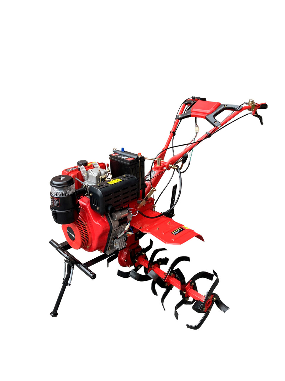Культиватор червоний (ПОВІТРЯ) - 1350Е-3 NEW(колеса 12", 9кс) (FORTE)