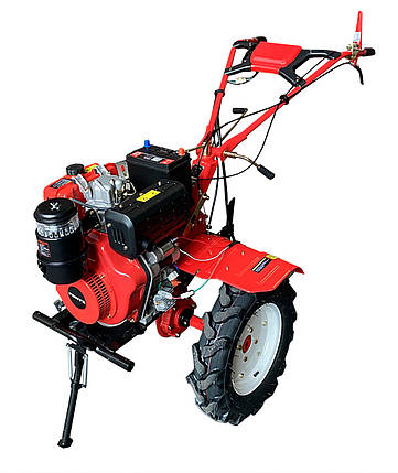 Культиватор червоний (ПОВІТРЯ) - 1350Е NEW(колеса 12", 9кс) (FORTE), фото 1