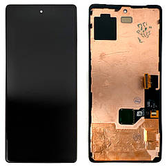 Єкран (дисплей) Google Pixel 6 + тачскрин оригінал REF з рамкою та сканером