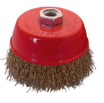 Щітка торцева рифлена - 125мм (WERK)